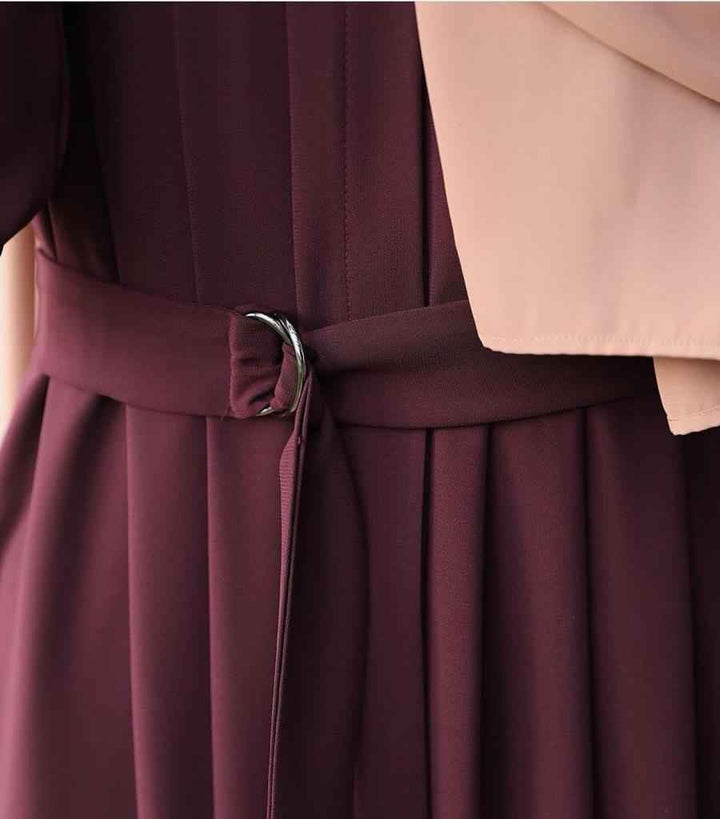 Mehrab Abaya With stylish Belt and Stroller
